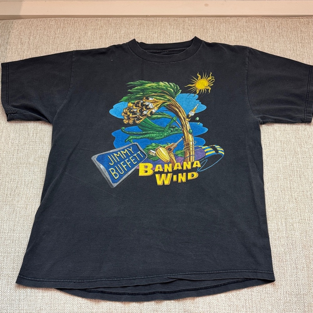 Vintage Jimmy Buffett Banana Wind Tour 1996 T-Shirt, XL
